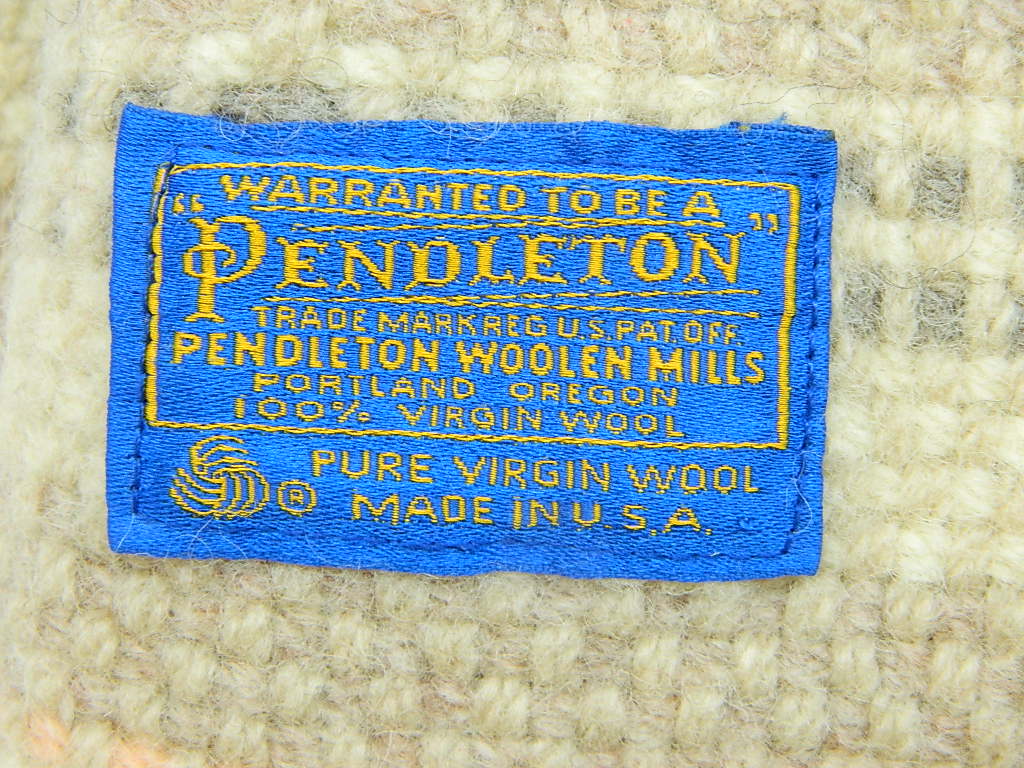 FL2919 Vintage PENDLETON Woolen Mill’s 100 Virgin Wool Made