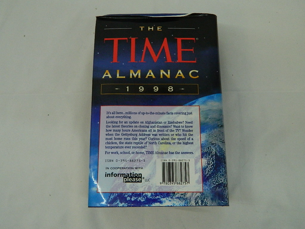 AA4029 TIME Almanac 1998 Hardback Book Wilbur Auction