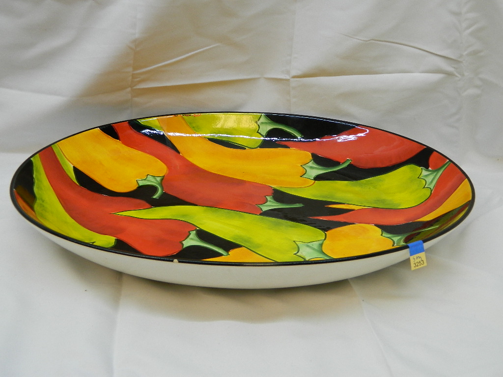 SM3253 AMAZING Clay Art Handpainted ‘Caliente’ Pepper Themed LARGE