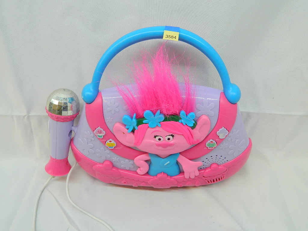 AA3584 Battery Operated TROLLS Kids Karaoke Machine Toy ‘Needs