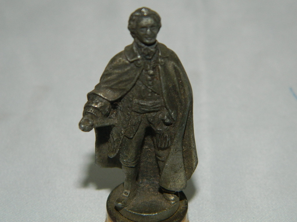 FL3821 Vintage Miniature PEWTER Made Marked ‘FM87’ Victorian Man