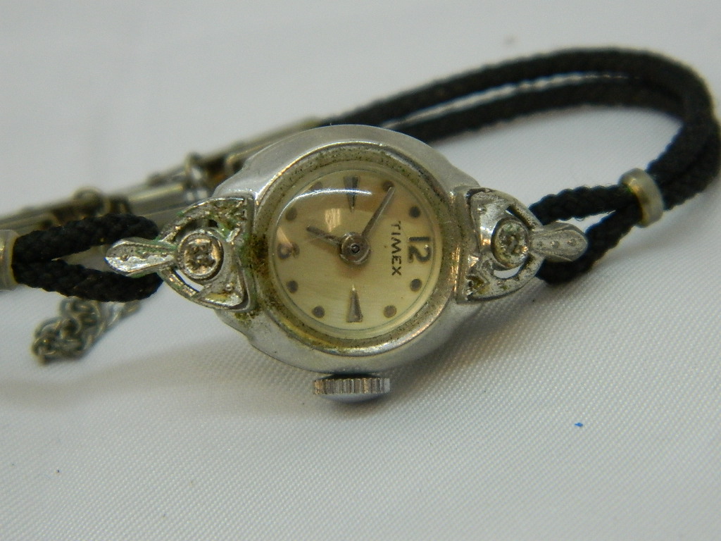 OE3121 VINTAGE, TIMEX Women’s Watch, Braided Rope Band, Stainless Steel Back 1/20