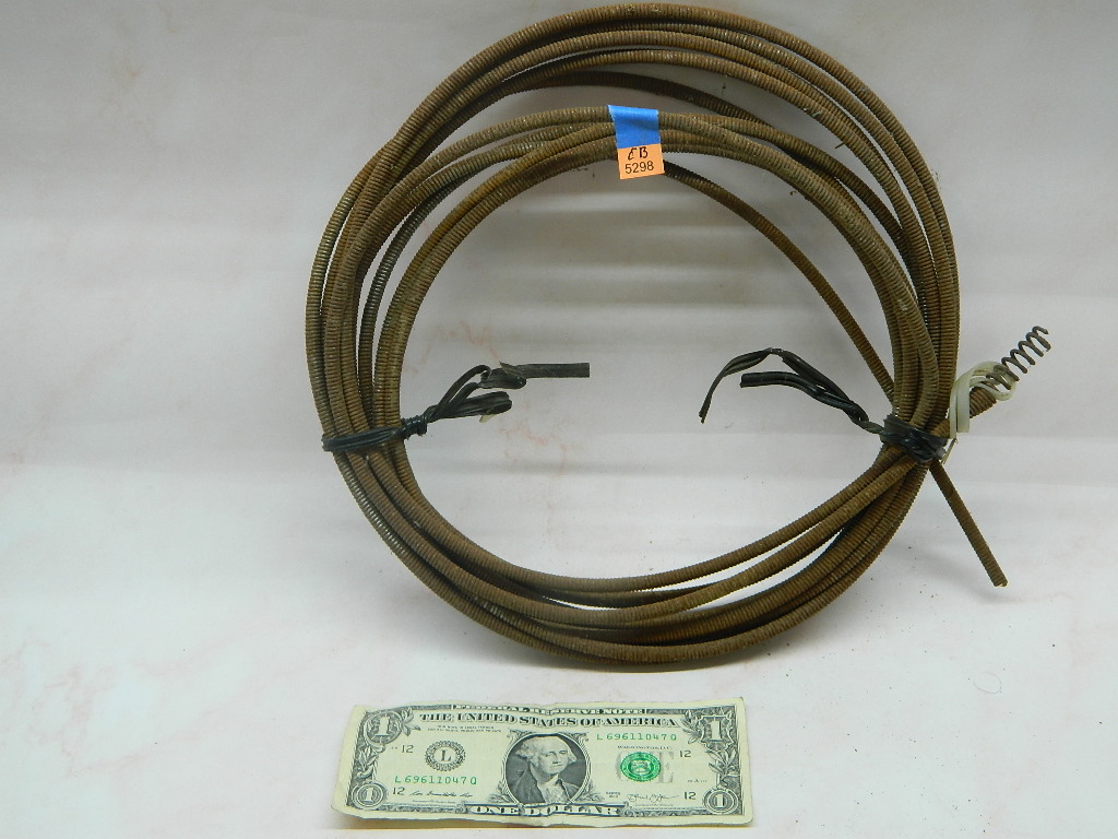 CB5298 Metal Spring Heavy Duty LONG Drain Snake Wilbur Auction