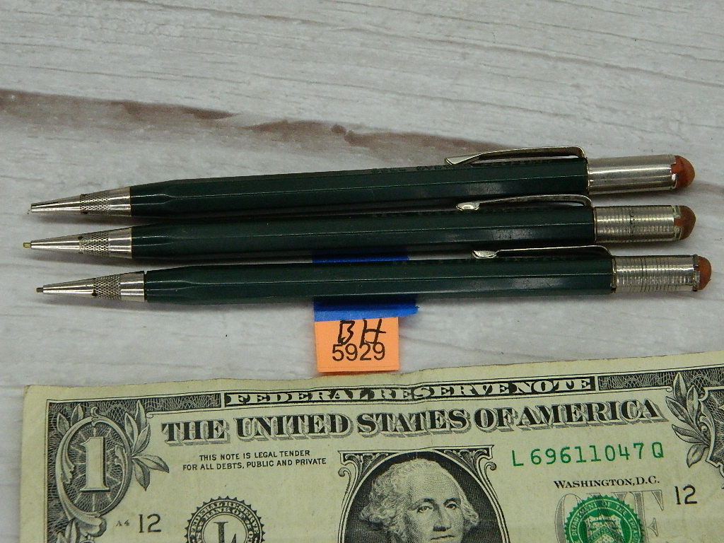 5 Vintage / Antique Advertising Mechanical Pencils Set 2 