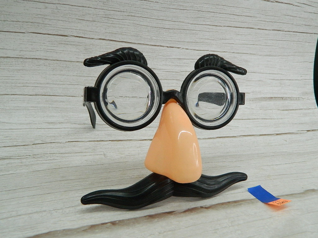 OE6343 Funny Costume Glasses w/ Nose and Mustache Wilbur Auction