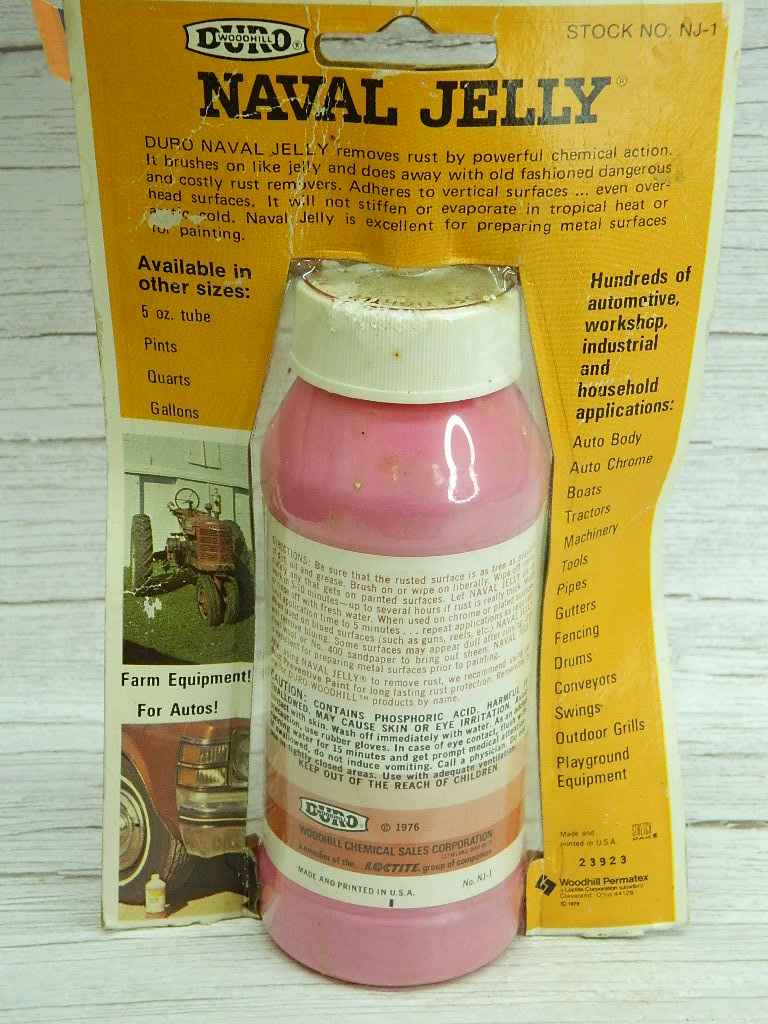 FL6373 NEW IN PACKAGE ‘Duro’ Brand Naval Jelly Rust Dissolver 8oz