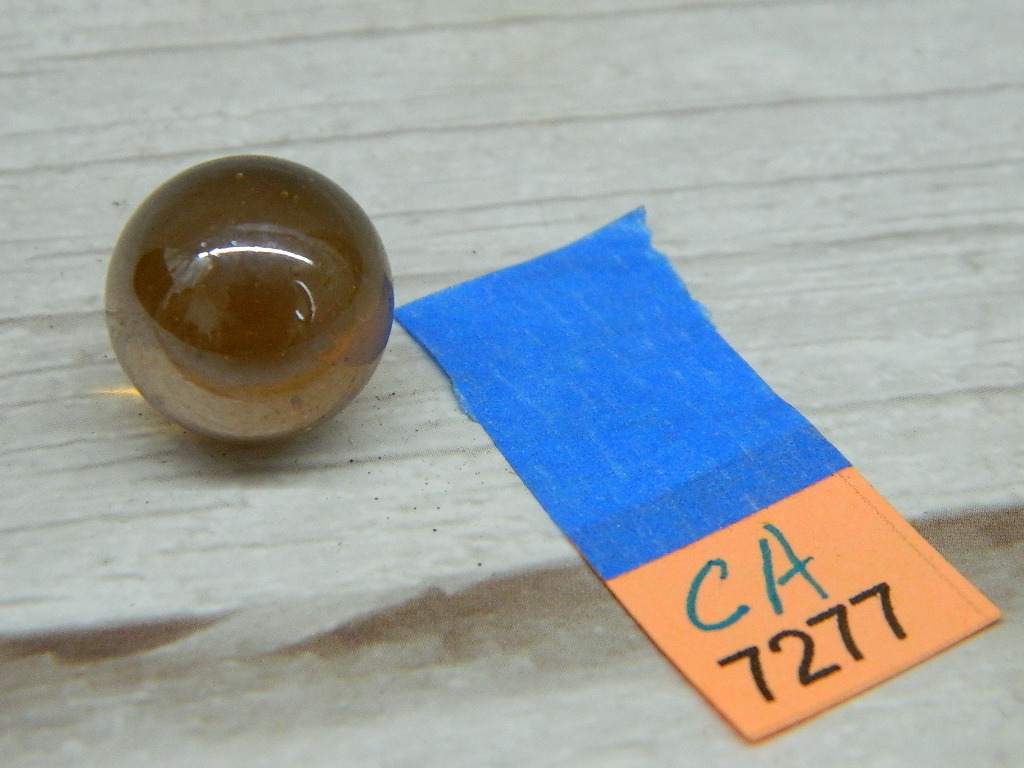 CA7277 Vintage Collectible ‘Amber Colored’ Glass Marble Wilbur Auction
