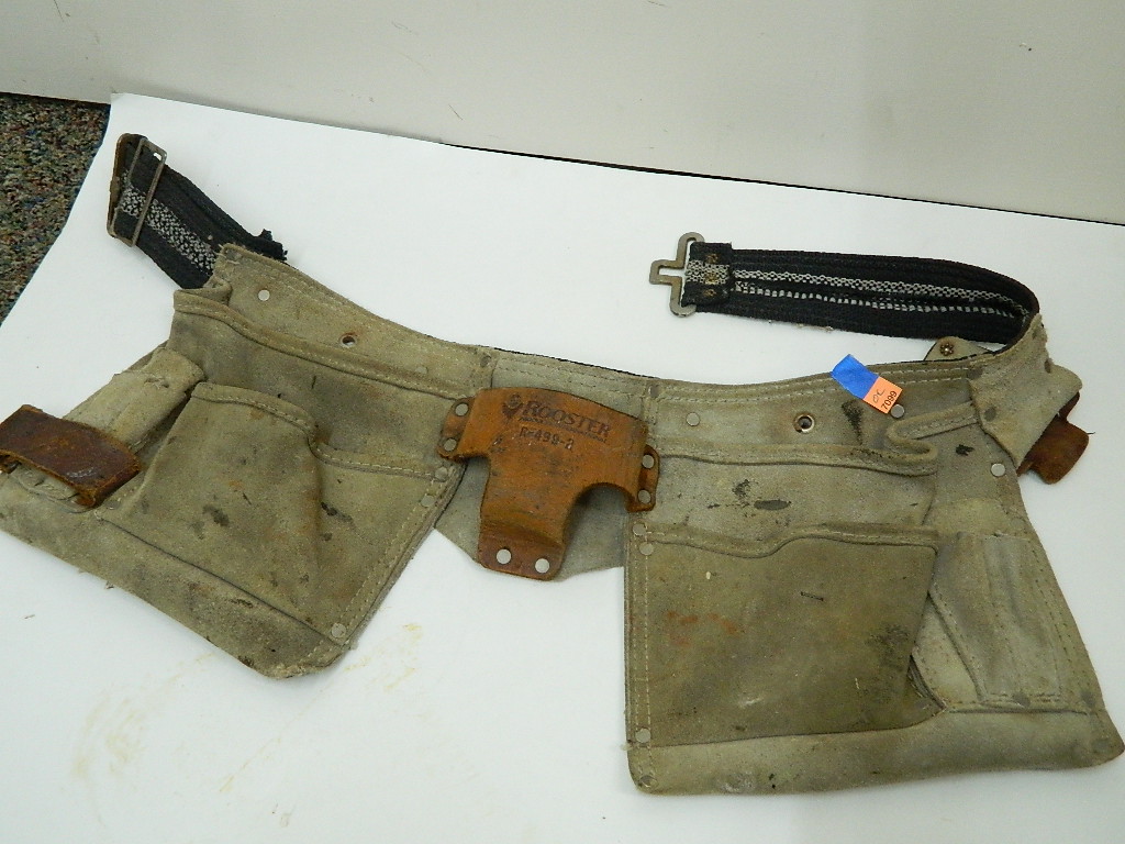 OE7099 ROOSTER R4992 Leather Made Carpenters Organizing Waist Belt W/MISC Hardware Wilbur