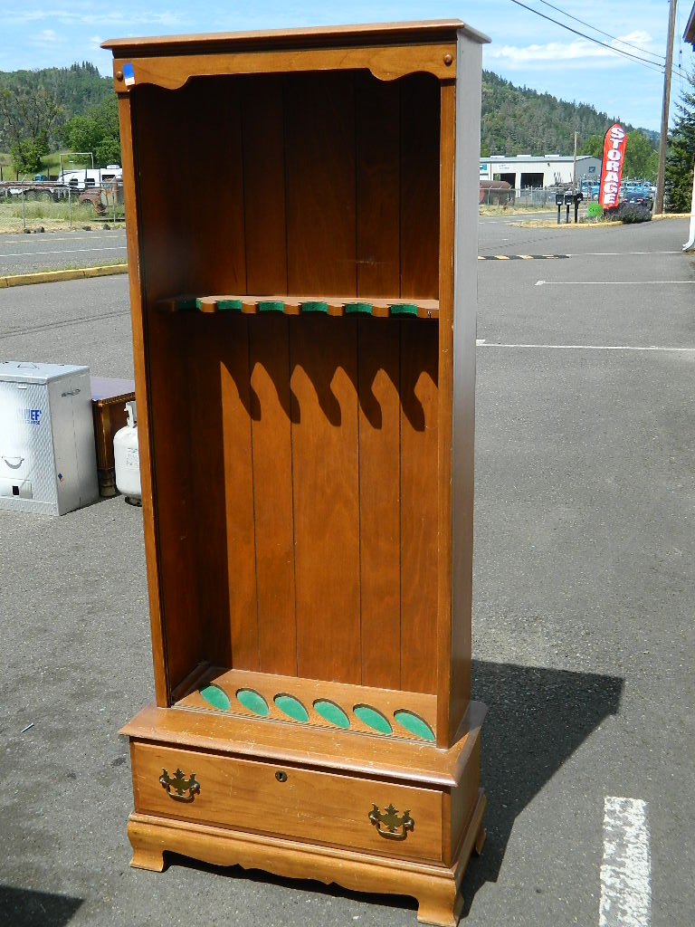 AA6633 Solid Wood GUN w/ Locking Drawer ‘NO Key