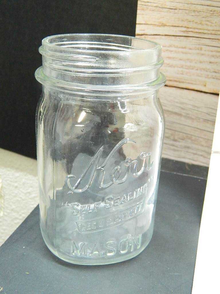 AA6650 Lot of 12 Vintage BALL and KERR Glass Mason Jars 5 1/4 Tall