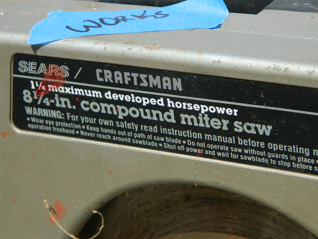 SG8079 WORKING CRAFTSMAN 8 1/4 Compound Miter Saw Wilbur Auction