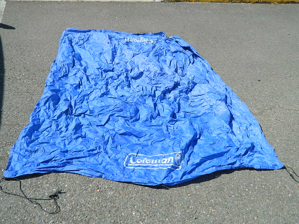 BL8225 COLEMAN Plastic Rain Protection Tarp for Single Person Tents w/ Bungie Hooks Great